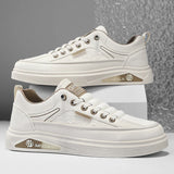 ADVBRIDGE  -  Men's Small White Shoes Canvas Shoes Fashion Shoes Leather Comfortable Shoes Top Breathable Board Shoes Fashion Casual Shoes
