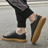 ADVBRIDGE  -  Luxury Brand Men's Shoes Italian High Quality Leather Casual Shoes New Business All-match Men Sneakers Non-slip Skateboard shoes