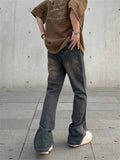 Advbridge Vintage Jeans Men Slim Flared Trousers Autumn Streetwear Casual Vaqueros Pantalones Hombre Winter Y2k Fit Street Denim Pants