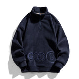 Advbridge Outdoor Travel Embroidery Warm Hoodie Autumn and Winter Fleece Hip Hop Streetwear Warm Fleece Sweatshirts Casual Hoodie for Male