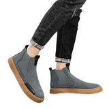 Advbridge Men's Casual Boots Fashion Platform Sneakers Winter Cotton Shoes for Men Soft Sole Ankle Boots Outdoor Men's Athletic Shoes