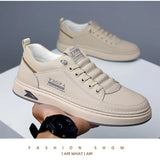 ADVBRIDGE  -  Casual Leather Shoes Men's 2025 Spring New Soft Leather Cowhide Mens Shoe Soft Sole Versatile Daily Board Shoes Men Loafers male