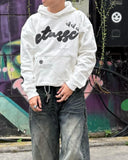 Advbridge Y2K American Retro Fashion Loose Oversized Sweatshirt Men Street Hip-hop Harajuku Letter Print Casual Versatile Hoodie Women