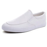 ADVBRIDGE  -  Spring Summer Men Flat Soft Leather Shoes Non-slip Fashion Slip on Male Black White Shoes KA1187