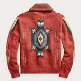 Advbridge Men‘s Wintern outfits 2024 Men's Leisure Autumn Winter New Men's Wear European and American Vintage Jacquard Sleeve Lapel Knitwear Sweater Men's Wear Advbridge Men‘s Wintern outfits
