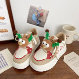 ADVBRIDGE  -  Sweet Platform Sports Shoes Woman Korean Style Kawaii Pink Women Sneakers Autumn Casual Versatile Low-top Women Shoes