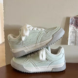 ADVBRIDGE  -  Fresh Women Sneakers Soft Purple Female Students Board Shoes Lace Up Tennis Sport Shoes Lt.Green Latex Insole Quality