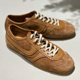 Advbridge Genuine leather training women's lace-up casual sports shoes 2025 autumn and winter plus velvet retro German training shoes