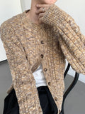 Advbridge Streetwear Fashion Mens Sweater Cardigans Vintage Twist Jacquard Crochet Knit Coats For Men Autumn Winter Vintage Sweaters Coat