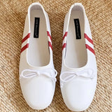 ADVBRIDGE  -  Elegant Butterfly-knot Mary Jane Shoes Soft Bottom Flat Heel Summer Women Sandals Fashion Simple Comfortable Non-slip Sneaker