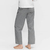 ADVBRIDGE  -  Women Y2K Aesthetic Gingham Print Pants Elastic Waist Dreawstring Wide Leg Trousers Checkered Casual Lounge Pants