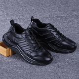 Advbridge Genuine Leather Shoes Men Ultra Light Cowhide Shoe Cushion Soles Training Sneaker Athletic Running Waterproof Travel Exercise