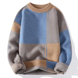 Advbridge Winter Handsome Plaid Sweater Men Harajuku Mens Jumper Thick Warm Turtleneck Pullover Men High Quality Male Christmas Sweaters