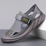 ADVBRIDGE  -  Sandals Man Fashion Summer Outdoor Beach Casual Baotou Hole Shoes for Men Breathable Platform Beach Indoor Roma Sandals