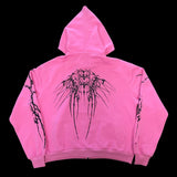 Advbridge Street Style Hoodie Y2k New Gothic Hip Hop Letter Graphic Print Oversized Pullover Sweatshirt Men Women Harajuku Zipper Hoodies