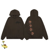 Advbridge Fashion Streetwear Cactus Jack Hoodies Graffiti Printing Sweatshirts High Street Hip Hop  Pullover