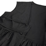 ADVBRIDGE  -  Black Elegant Summer Suits For Women New V Neck Lace-up Sleeveless Tank Top+Ruffle Trouser Fashion Casual Pants Sets 2 Piece Set