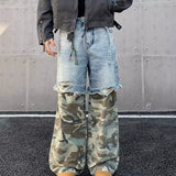 Advbridge 2025 Fashion booth pocket jeans European style Demin Pants men's wide-leg pants and size men's casual street Demin Pants New