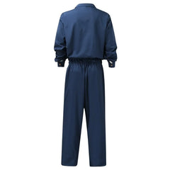Advbridge Fashion Men Jumpsuits Solid Color Lapel Long Sleeve Casual Cargo Clothes Overalls Male Rompers Streetwear Girdle Waist Siamese
