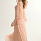 ADVBRIDGE  -  French Fairy Wind Long-sleeved One-shoulder Dress 2025 Spring and Summer Waist Gentle Temperament Party Women's Dress