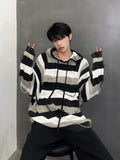 Advbridge Red Striped Man Clothes Hoodies Knitted Sweaters for Men Pullovers Clothing T Shirt Aesthetic Meme Winter 2024 Heated Fashion A