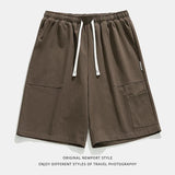 Advbridge Fashion Cotton Cargo Shorts Men Summer Y2k Pants New Japanese Sports Joggers Casual Trousers Large Pockets Men Loose Knee Shorts