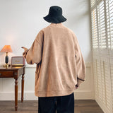 Advbridge Streetwear Men‘s Sweater Japan Style Plus Size 7XL Man Sweatercoat Fashion Loose Tops Casual Single Breasted Clothes
