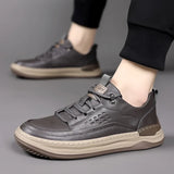 Advbridge High quality men 2024 New breathable outdoor sports shoes thick sole fashion casual leather shoes fashion antiskid running shoes