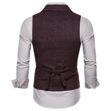 ADVBRIDGE Autumn/Winter New Fashion Men's Single Breasted Vest, European Size Men's Casual Suit Vest