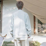 Advbridge New Spring and Autumn Fashion Simple Trendy Men's V-Neck Loose Casual Small Puppy Handsome Lazy Men's Oversize Sweater