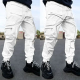 Advbridge Men's Cargo Pants Techwear Multi Pocket White Male Trousers Multipockets Sports Joggers Summer Stacked High Quality Aesthetic