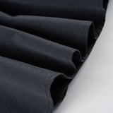 ADVBRIDGE  -  Women Korean A-Line Dress with ‌Belted Tie‌ Gray Crew Neck Short Sleeve Casual Short Dresses Minimalist Streetwear