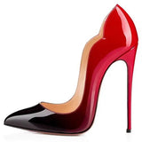 Advbridge Black sexy high heels for women 2024 new high-end super high heels 12cm pointed versatile professional red sole single shoes