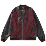 Advbridge American States New Fashion High Street Stitching Contrast Pilot Jacket Y2K Harajuku Retro Couple Casual Joker Top Men And Women
