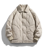 Advbridge Retro Warm Thicken Coat Old Man's Military Jacket Solid Warm Parkas Hong Kong Style Bubble Jacket for Winter for Male