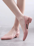 Advbridge Jelly Elegant Sandals Women Pointed Toe Chunky Med High Heels Flip Flops Slingback Casual Candy Skidproof Beach Shoes Female New