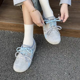 ADVBRIDGE  -  Women's Casual Shoes Ins Style De Training Shoes Soft Sole Non-slip Comfortable Running Sneakers Two Color Lace up Casual Shoes