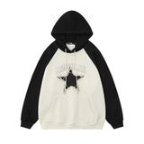 Advbridge Y2K Star Hoodies Sweatshirts for Men Pullovers Hooded Jacket Spring Autumn Loose Tops Male Patchwork Streetwear Casual