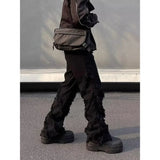 Advbridge American personality women white retro jeans street hip-hop ins trend new high street trendy pants for men and women baggy jeans