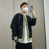 Advbridge Knit Sweater Male Zipper Cardigan Zip-up Men's Clothing Jacket Round Collar Coat Crewneck Thick Winter Knitwears Loose Fit