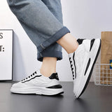 ADVBRIDGE  -  Designer Fashion White Men Casual Sneakers Lightweight Breathable Running Shoes Platform Outdoor Comfortable Tennis Shoes