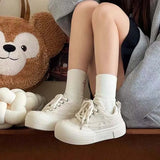 ADVBRIDGE  -  new big-head shoes for women ins tide sports leisure everything muffin thick-soled increase bread small white shoes