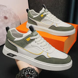 Advbridge Men's Casual Leather Shoes 2024 Original Wear-resistant Non-slip Sports Shoes for Men Lightweight Vulcanize Shoes Male Sneakers