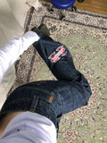 Advbridge Y2k Graphic Cargo Jeans Women Harajuku Grunge Low Waist Denim Trouser Vintage High Street Aesthetic Japanese 2000s Jeans