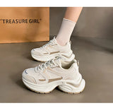 ADVBRIDGE  -   Women Vulcanized Shoes Women Sports Shoes Casual Shoes Thick Sole Height Increasing Breathable Running Shoes Fashionable