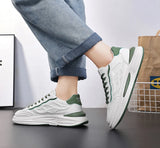 ADVBRIDGE  -  Designer Fashion White Men Casual Sneakers Lightweight Breathable Running Shoes Platform Outdoor Comfortable Tennis Shoes