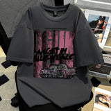 Advbridge Summer Goth Harajuku Design Graphic T-shirt For Men Hip Hop Fashion Cotton Short Sleeve Tee Shirts 2025 New Y2K Streetwear Tops