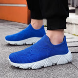 ADVBRIDGE  -  Breathable Slip on Male Vulcanized Shoes Men Casual Shoes Lightweight Men's Casual Sneakers Soft Anti-slip Flats Outdoor Loafers