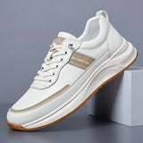 Advbridge Men's Luxury Brand Shoes outdoor fashion Casual black White Sneakers Summer Shoes Man Lace-up genuine Leather Flat Shoes men