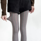 Advbridge Spring Women's Tights Sexy Striped Patchwork Stockings Pantyhose Fashion Slim Body Leggings Evening Party Stockings 2025